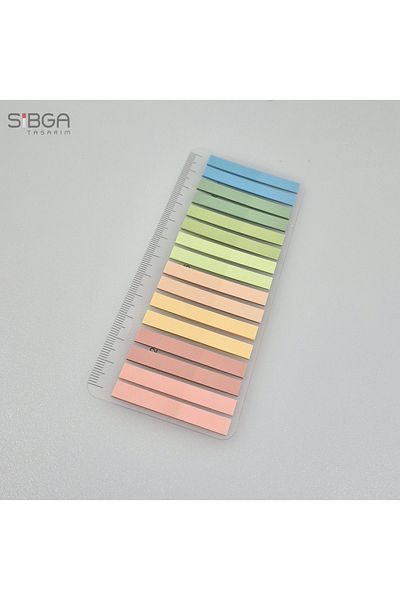 sibga tasarım Thin Strip 320 Sheets Transparent Color Postit Post-It Post It. Bookmark Bookmark Postit Sticker