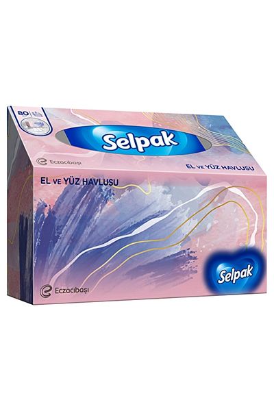 Selpak Hand and face towel 80-pack