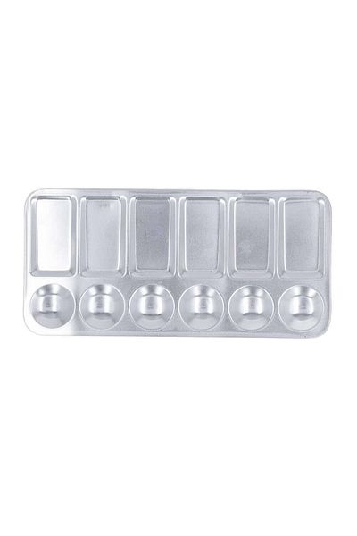 Art Tone Aluminum Metal Palette Rectangular 12 Godeli 11X23 cm