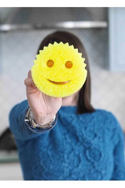 ACTIVEHOME Magic Smiley Face Shape Dishwashing Sponge