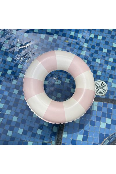 Tim Inflatable swimming ring for children, Pink-Yellow striped, Timacon, diameter 66 cm