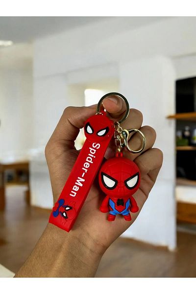 TAYEM Spiderman Spiderman Keychain, Luxury Large Size 3D Keychain and Bag Ornament, Accessory