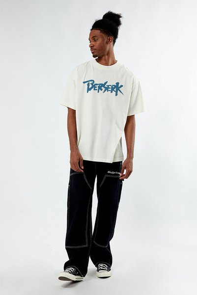 Tee&more. Unisex Oversize Berserk Back and Front Printed Premium T-Shirt