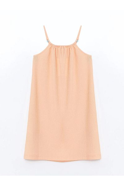 LC Waikiki Basic Beaded Girl's Short Dress