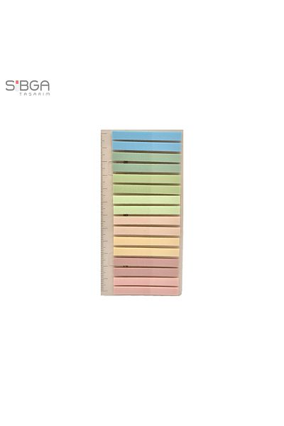 sibga tasarım Thin Strip 320 Sheets Transparent Color Postit Post-It Post It. Bookmark Bookmark Postit Sticker