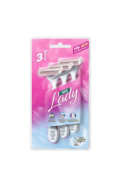 Derby Lady Platinum Blister 3-Pack
