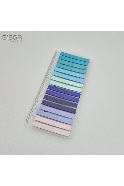 sibga tasarım شريط رفيع 320 ورقة ملونة شفافة Post-it Post-it Post It. ملصق ملصق لعلامة الكتب