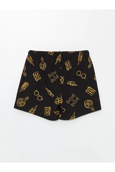 LC Waikiki Crew Neck Harry Potter Printed Girls' Shorts Pajama Set