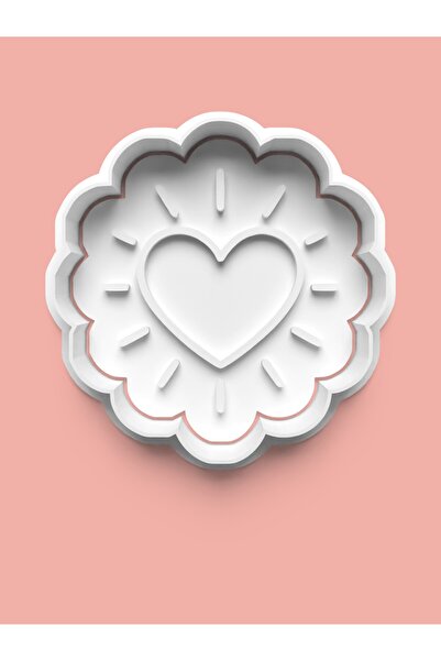 AKTASTORE Kalp Figürü Kurabiye Kalıbı Ve Şeker Hamuru Kalıbı