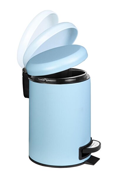 Zethome Μπλε σετ μπάνιου 2 τεμαχίων (κάδος απορριμμάτων-βούρτσα τουαλέτας)