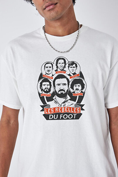 Tee&more. Unisex Oversize Les Rebelles Du Foot Football's Rebel Children Prin...
