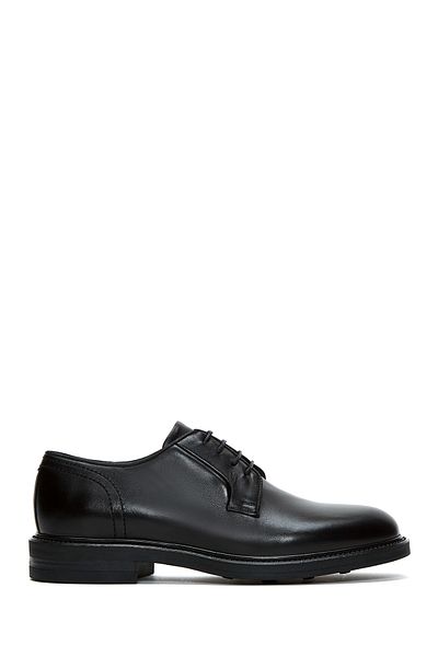 Derimod Men's Black Lace-Up Leather Casual Shoes 25Wfd620218