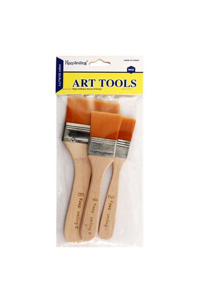 Art Tone Synthetic Floor Brush Set 3 Pack