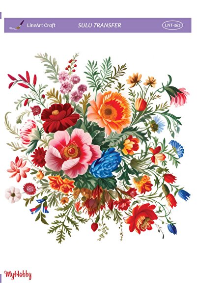 LİNEART Sulu Transfer No:LNT361-25x35cm