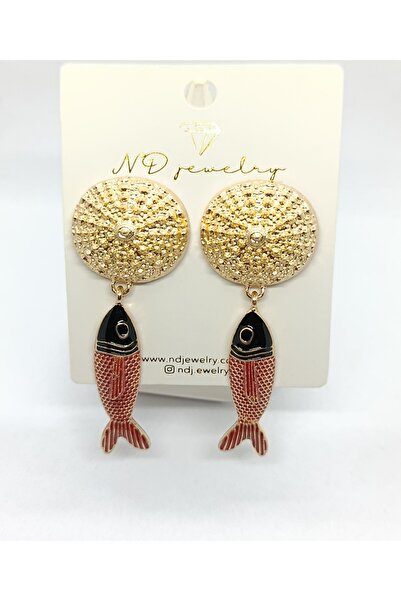 ndjewelry العلامة التجارية نموذج القرط الأسماك