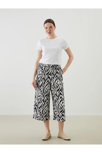 LC Waikiki Capri de damă cu model cu talie elastică