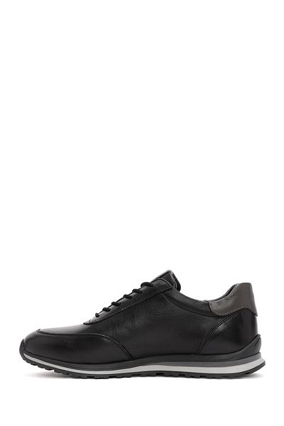 Derimod Men's Black Lace-Up Leather Casual Sneaker 25Wfd674918