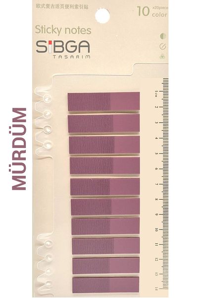 sibga tasarım Transparent Plum Color Postit Post-It Post It. Bookmark Bookmark Postit Sticker Memo Paper 200 Sheets