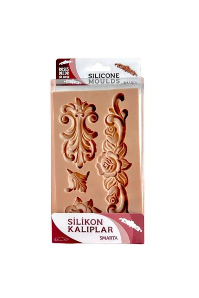 Art Tone Silicone Molds Rose Decor 116X206X19Mm