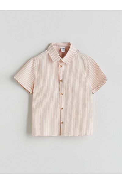 LC Waikiki Lcw Baby Short Sleeve Striped Boys Shirt