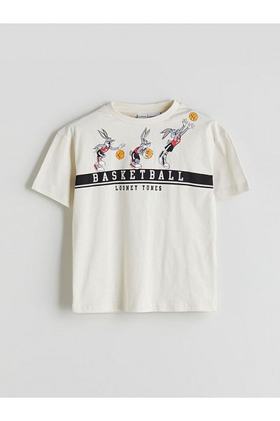 LC Waikiki Lcw Kids Crew Neck Bugs Bunny Printed Boys T-Shirt