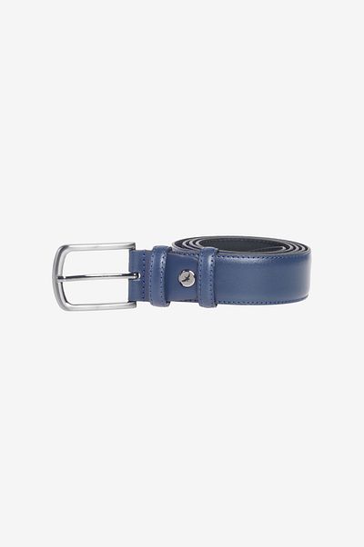 ALTINYILDIZ CLASSICS Men's Navy Blue 100% Leather Classic Belt