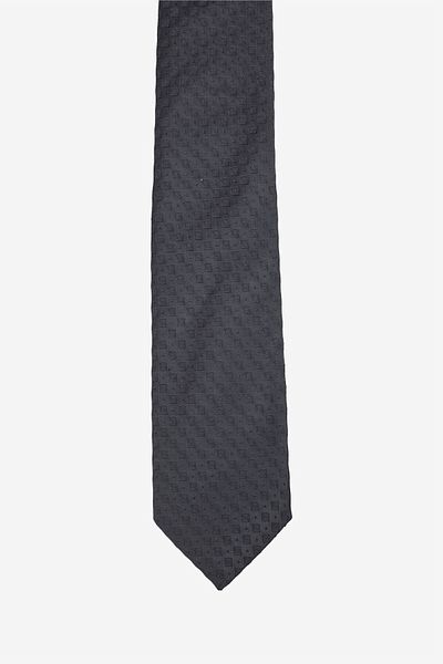 ALTINYILDIZ CLASSICS Men's Black Patterned Silk Tie