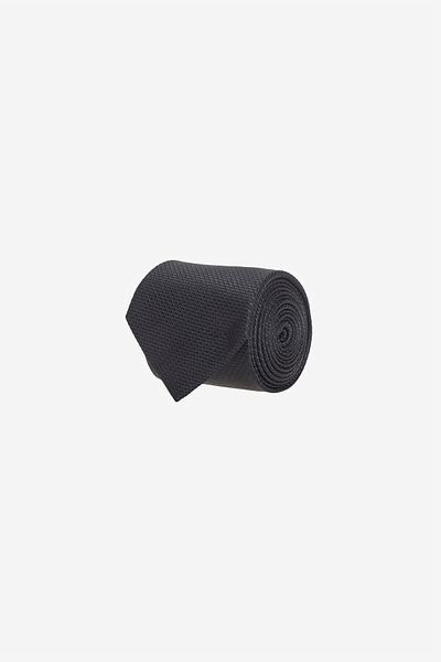 ALTINYILDIZ CLASSICS Men's Black Patterned Silk Tie