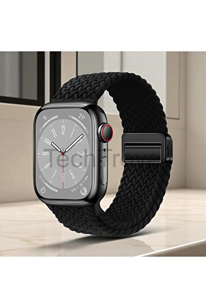 TechTrove Apple Watch 41/40/38 Mm Series Se/9/8/7/6/5/4/3 Kordon Örgü Tasarım...