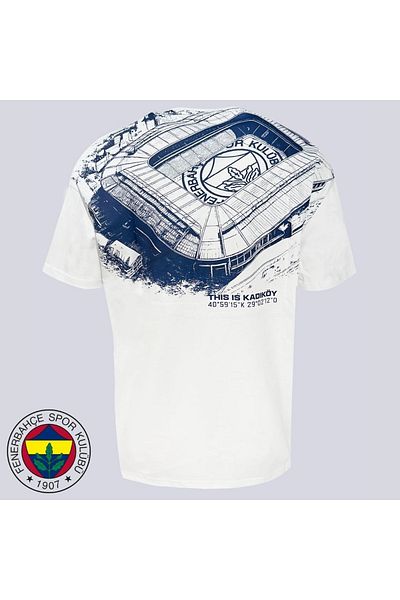 Fenerbahçe س.ك. تي شيرت للمدرجات لموسم 25/26 هذا هو جيرسي للمدرجات من كيديكوي باللون الأبيض