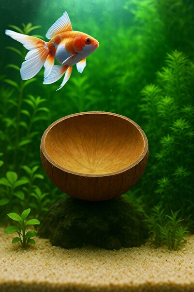 Akvaryum Balıklar İçin Doğal pH Düzenleyici – Akvaryumda Yarım Hindistan Cevizi Kabuğu