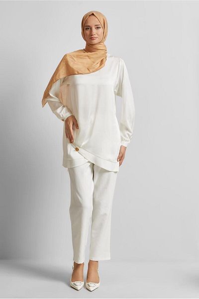 Alvina Asymmetric Cut Tunic 45679