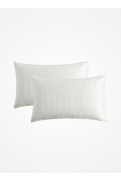 Master Home Textile Microfiber Hotel Duvet Cover Sets, 4 Pcs Queen Size, Hotel Stripe Pattern, Fits 160x200 cm Bed