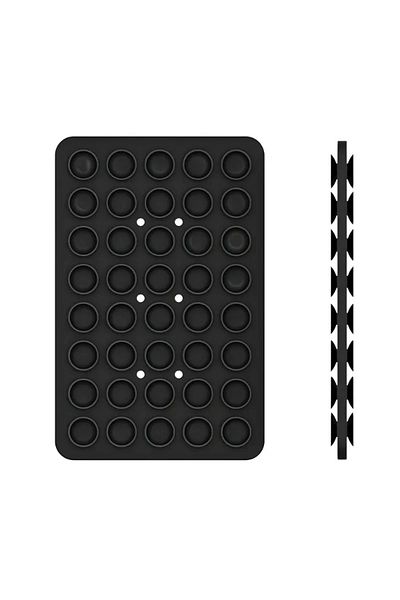 Choice Black-1PC Double Sided Silicone Suction Cup For Mobile Phone Adhesive Silicone Rubber Sucker Pad Det