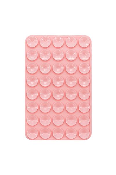 Choice Light Pink-1PC Double Sided Silicone Suction Cup Phone Case Detachable Stand Silicone Rubber Sucker