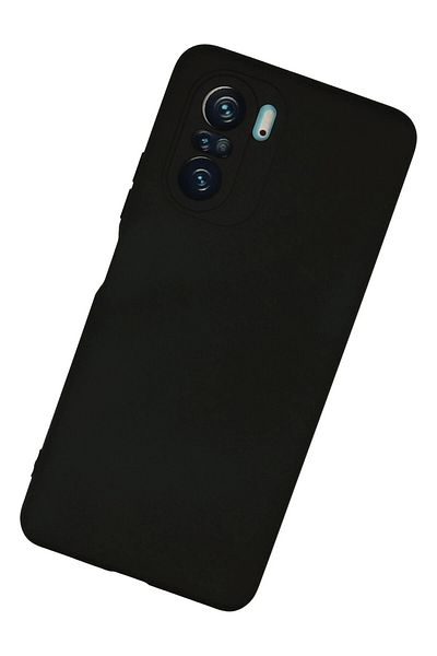 CepteToptan حافظة هاتف Xiaomi Poco F3 من السيليكون المخملي الداخلي - أسود - MKİ2650-2440