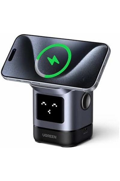 Ugreen W709 Uno 2 In 1 Wireless Charger-Qi2 15w Wireless Charging