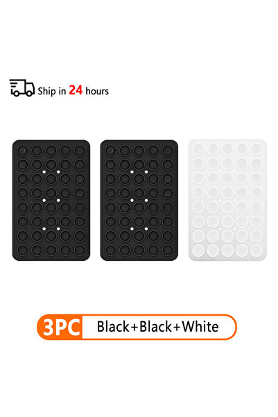 Choice 3PC Set 8 Double Sided Silicone Suction Cup Phone Case Detachable Stan...