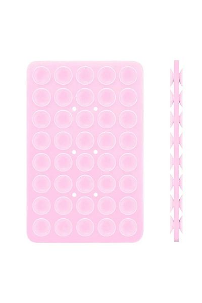 Choice Light Pink-1PC Double Sided Silicone Suction Cup For Mobile Phone Adhesive Silicone Rubber Sucker Pa