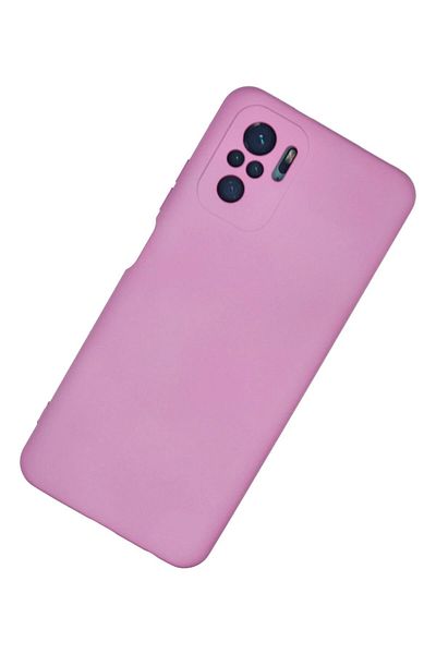CepteToptan حافظة هاتف Xiaomi Redmi Note 10 مصنوعة من السيليكون المخملي الداخلي - وردي - MKİ1784-4700
