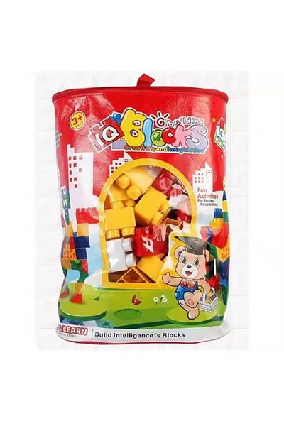 rexa Educational Creative Color Tote Bag Building Blocks Toys Sets for Kids 138PCS