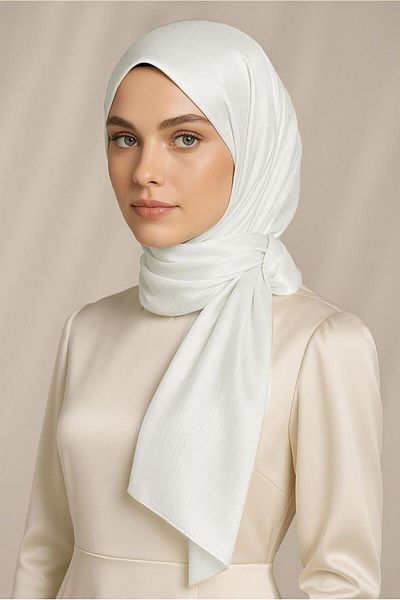TRENDTESETTÜR Women White Janjan Shal t 5000