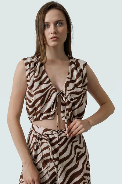 PayBuy Stylish Multi Linen Look V Neck Sleeveless Blouse Perfect Fit Carefully Selected Comfortable Use