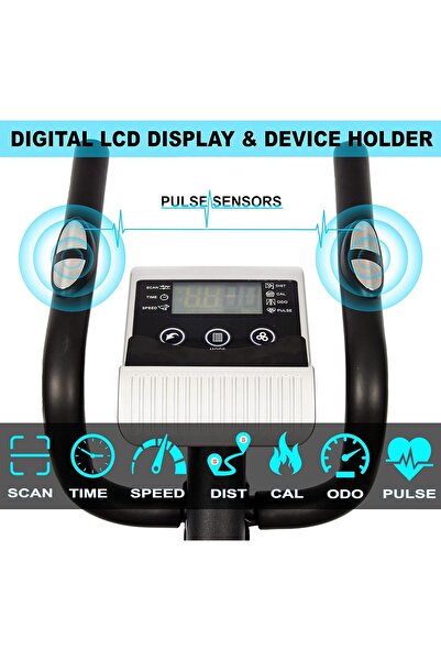 SKY LAND 2-in-1 Elliptical Bike EM-1563, Magnetic Cross Trainer, FitShow App, Quiet Home Workout