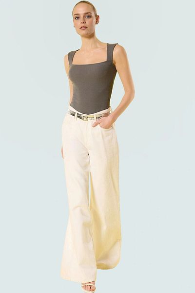 PayBuy Square Collar Fitted Polyviscose Camisole Blouse Daily Use Carefully Selected Comfortable