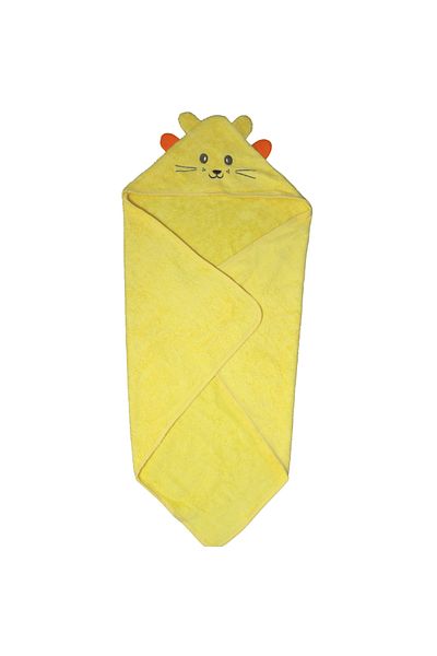 Miespiga 100% Cotton Cat Towel Swaddle Yellow (75X75 cm)
