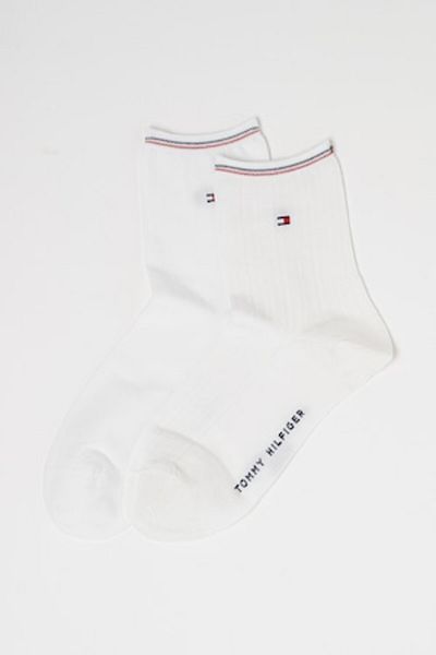 Tommy Hilfiger , Set de sosete scurte - 2 perechi, Alb, 35-38