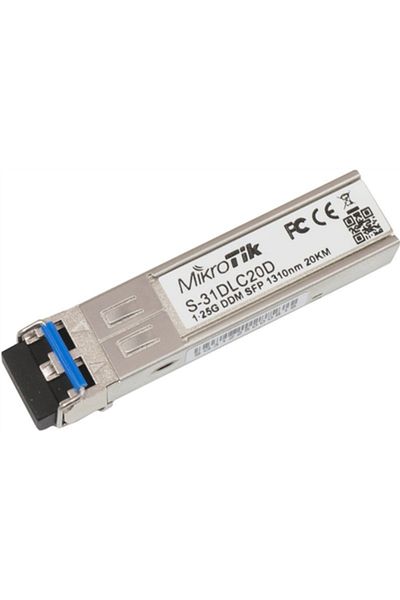 MIKROTIK Modul SFP, monomod, 20 km, 1,25 Gb/s