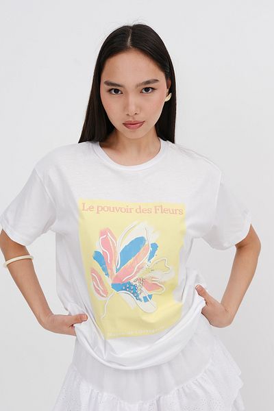 Addax Crew Neck Embroidered T-Shirt P4153-W11