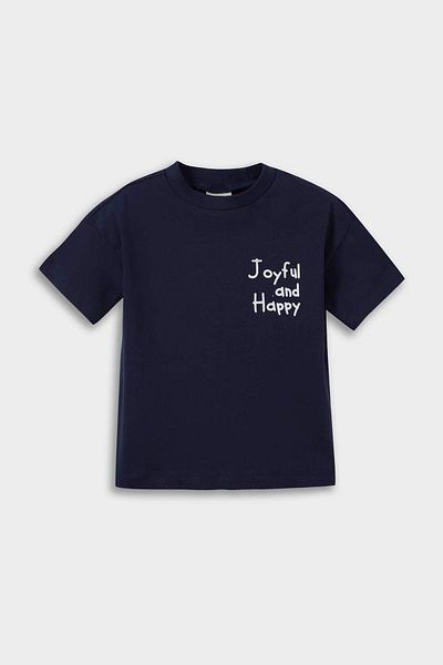 DeFacto Baby Boy Regular Fit Slogan Pattern Short Sleeve T-Shirt F3917A525Au